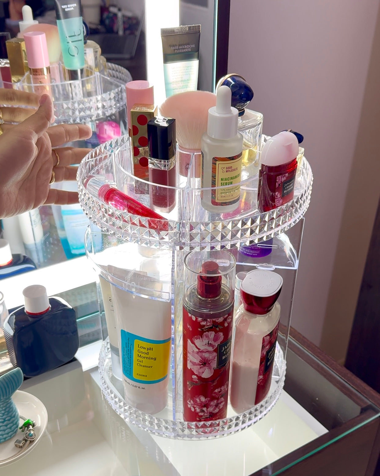 Organizadora Acrílica de Maquillaje y Cosméticos