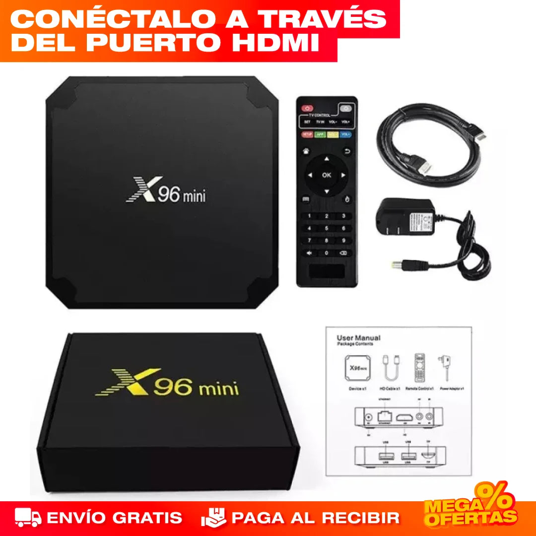 Decodificador Smart TV 4K X96 Mini® — Económico Android para Netflix y YouTube