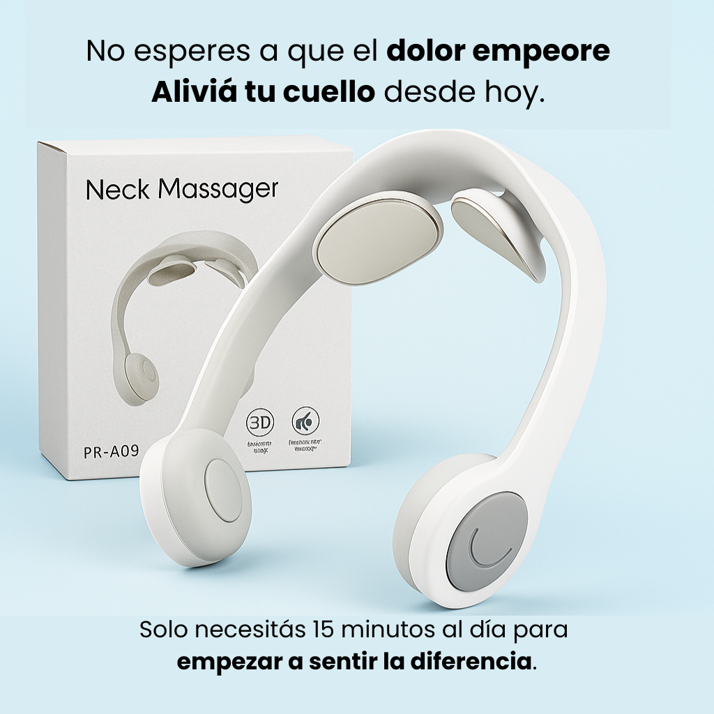 PulsePro™ – Masajeador Cervical Inteligente con Tecnología EMS