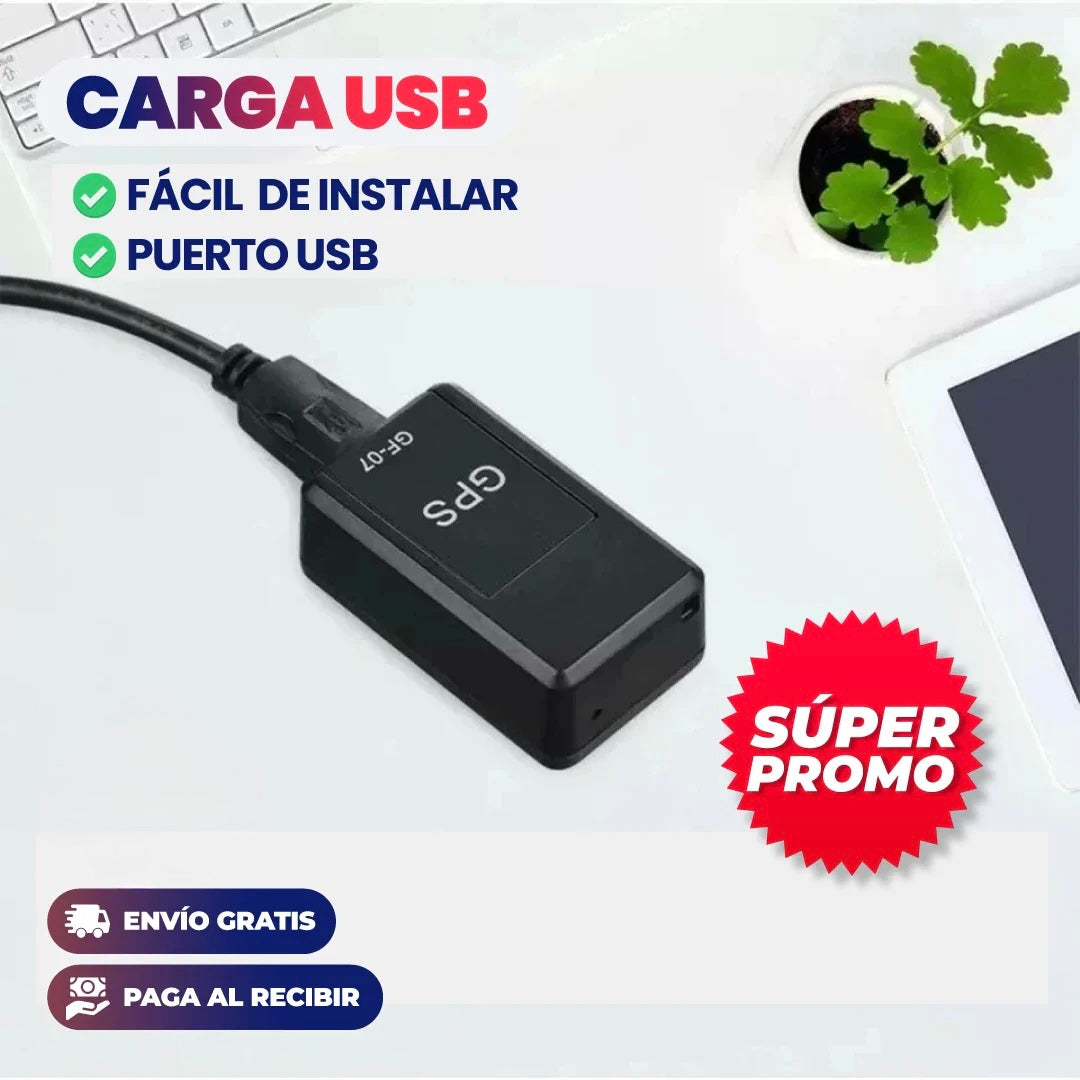 Mini Rastreador GPS Espía con Audio + ¡Envío GRATIS!