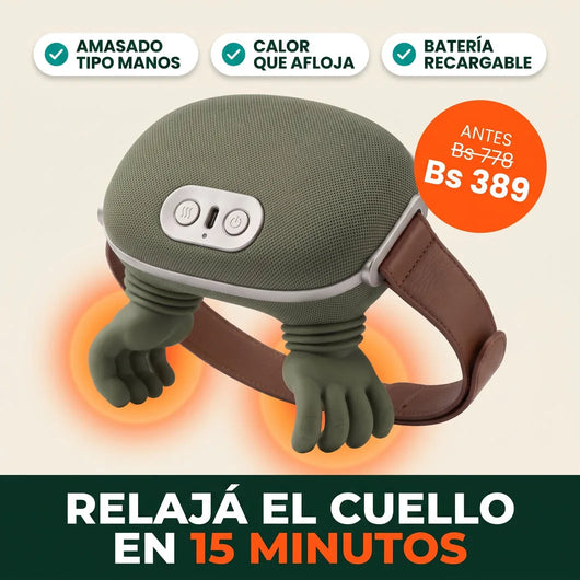 Masajeador Shiatsu con Calor: relajá el cuello en 15 minutos