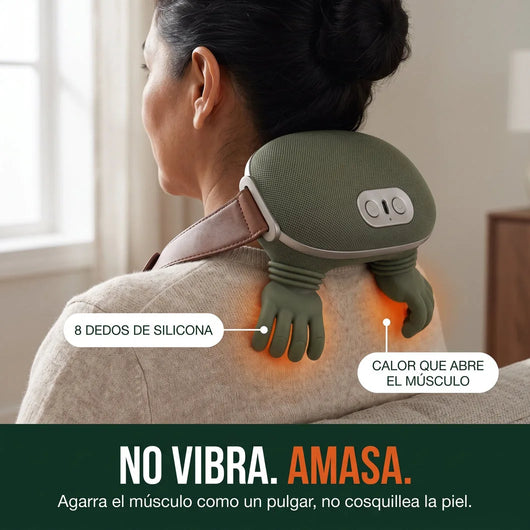 No vibra, amasa: agarra el músculo como un pulgar