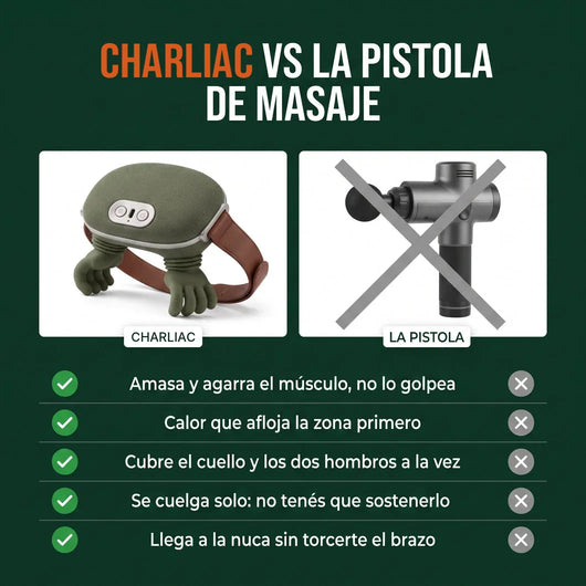 Charliac vs la pistola de masaje