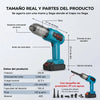 Tamaño real y partes: 27 cm de largo, 22 cm de alto, ficha técnica