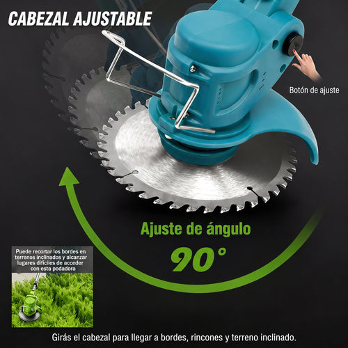 Cortadora de Pasto y Maleza 4 en 1® — Inalámbrica, 2 Baterías 21V + Envío Gratis
