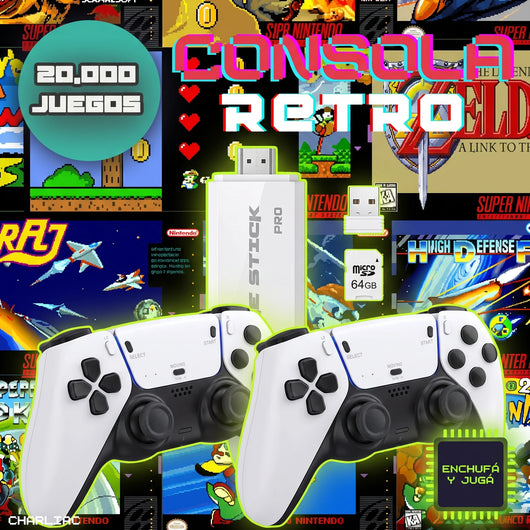 Consola Retro GameStick Pro con 20000 juegos - variante hero