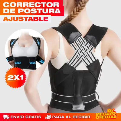 Corrector de Postura Ajustable® — Promo 2x1 Alivia Espalda y Joroba