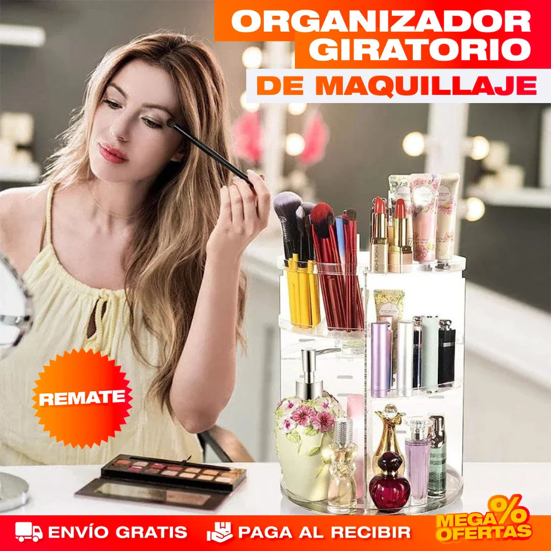 Organizador Giratorio 360° de Maquillaje® — Para Cosméticos y Skincare