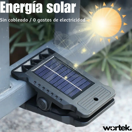 SolarClip Pro® - Luz LED con Sensor y Carga Solar