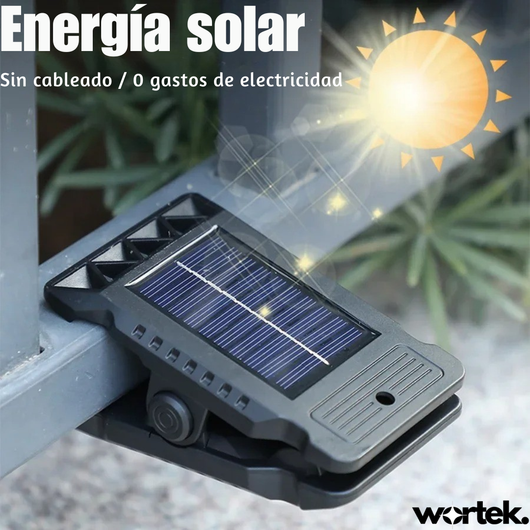 SolarClip Pro® - Luz LED con Sensor y Carga Solar
