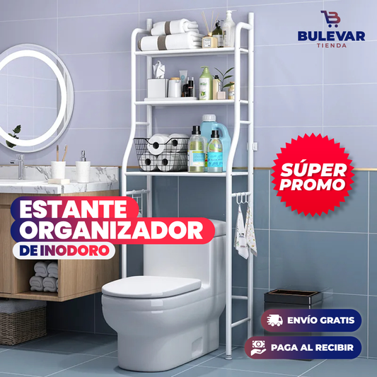 Estante Organizador para Inodoro® — Sobre el Baño con 3 Niveles
