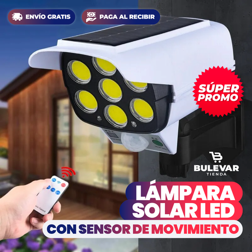 Lámpara Solar LED de Seguridad® — Sensor de Movimiento Exterior Recargable