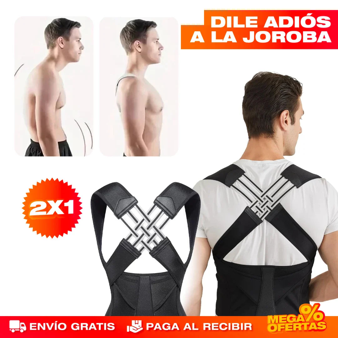 Corrector de Postura Ajustable® — Promo 2x1 Alivia Espalda y Joroba
