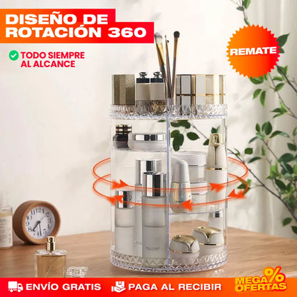 Organizador Giratorio 360° de Maquillaje® — Para Cosméticos y Skincare