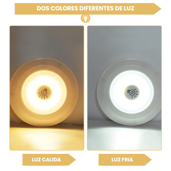 Set 3 Luces LED Inalámbricas® — Sin Cables con Control Remoto