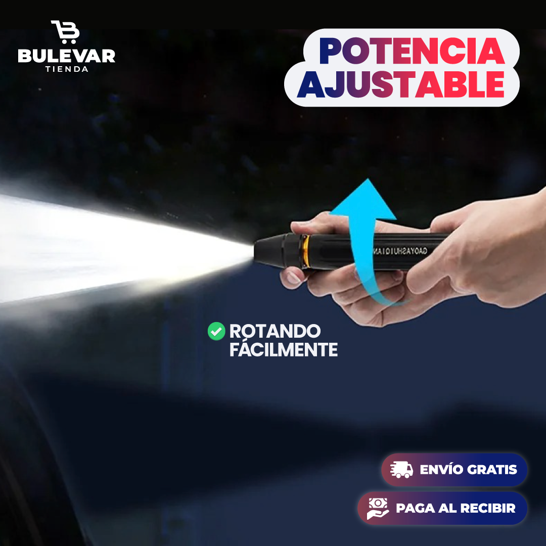 Boquilla de Alta Presión para Manguera® — Spray Turbo para Lavar Auto y Jardín