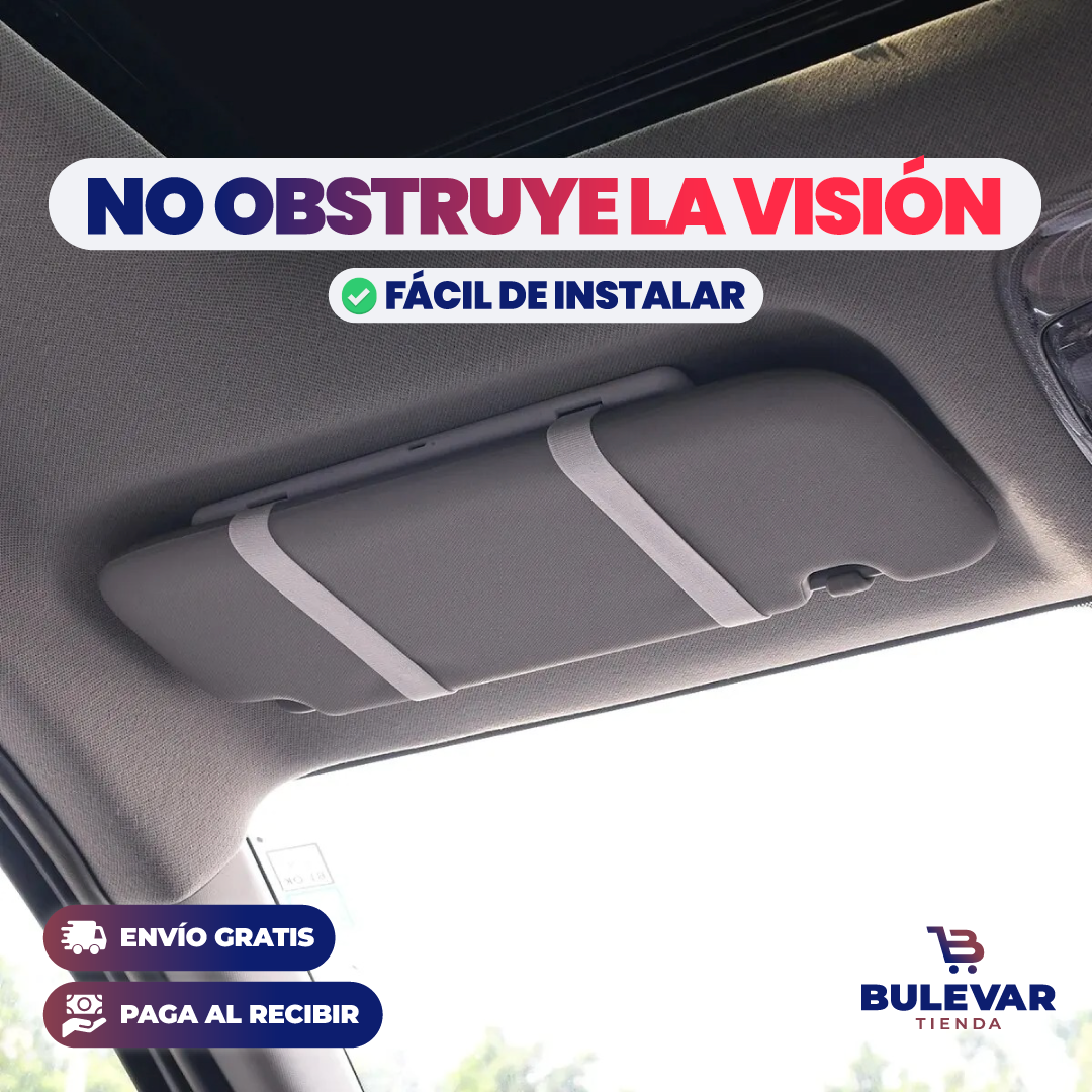Espejo LED Portátil para Carro® — Pantalla Táctil con Iluminación Recargable