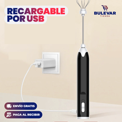 Espumador de Leche Eléctrico Recargable® — Capuchinos Cremosos en Casa