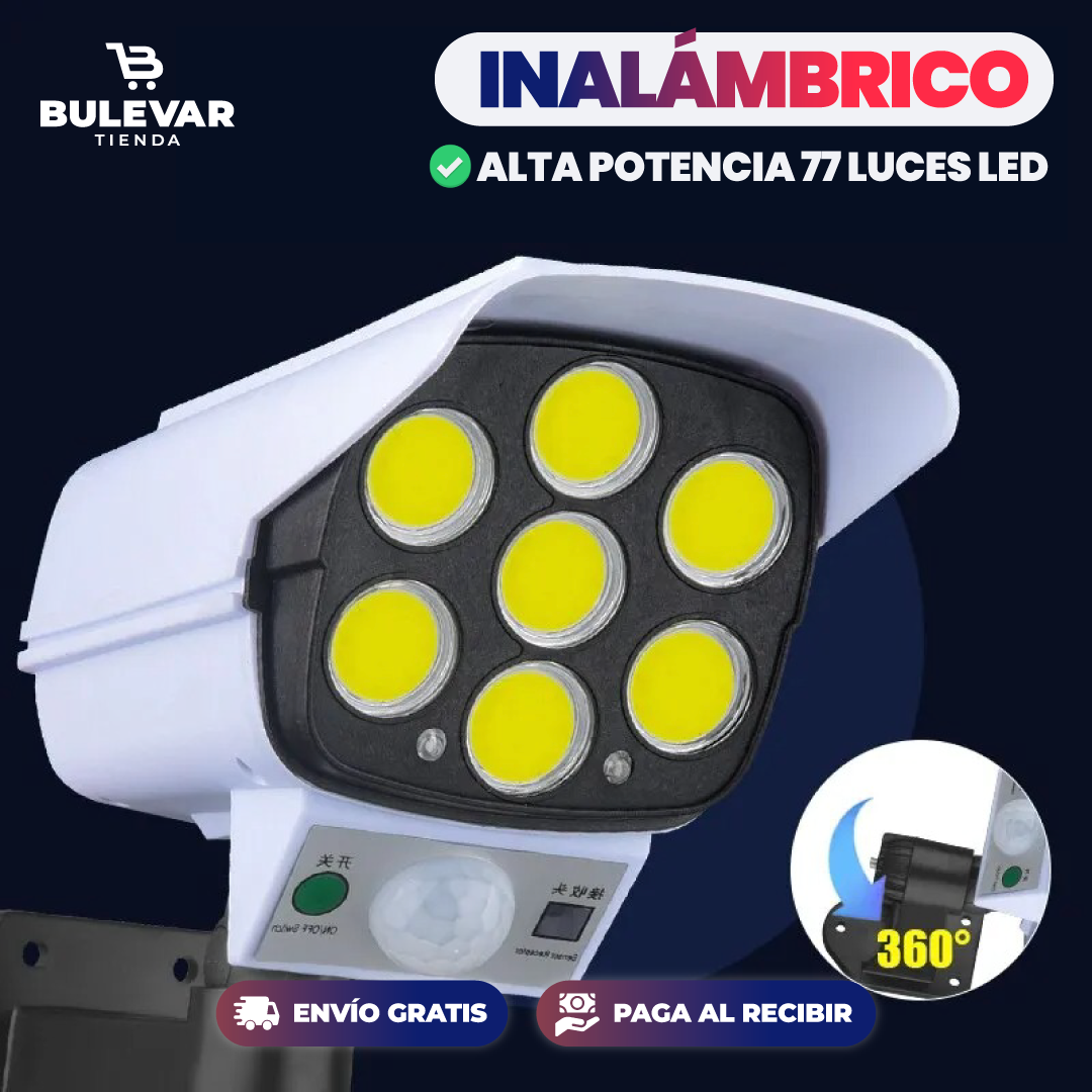 Lámpara Solar LED de Seguridad® — Sensor de Movimiento Exterior Recargable