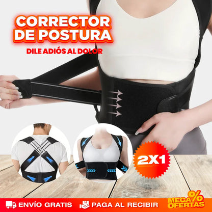 Corrector de Postura Ajustable® — Promo 2x1 Alivia Espalda y Joroba