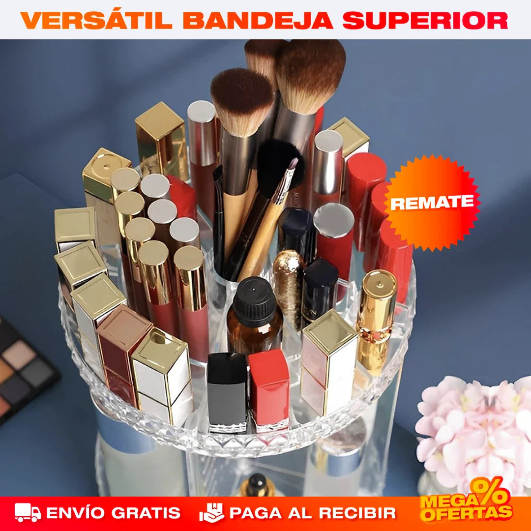 Organizador Giratorio 360° de Maquillaje® — Para Cosméticos y Skincare