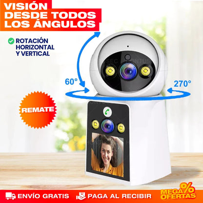 FamilyCam Pro® — Cámara Videollamada con Pantalla