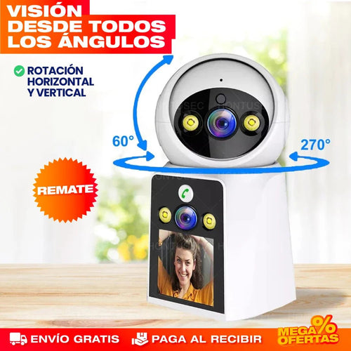 FamilyCam Pro® — Cámara Videollamada con Pantalla