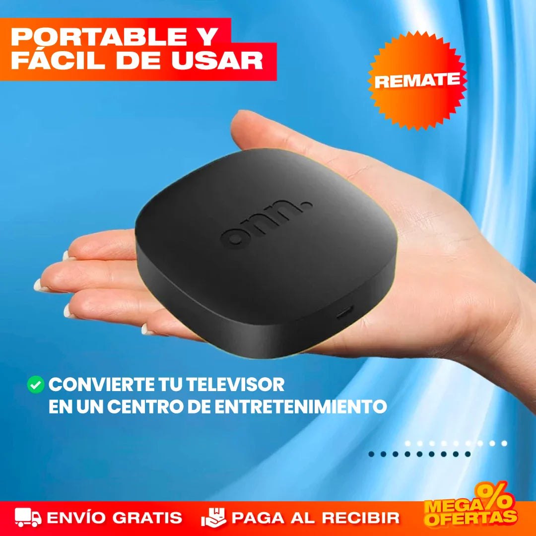Watch Onn TV Box 4K® — Google TV Oficial con Google Assistant