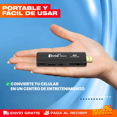Decodificador Smart TV Android® con Control Remoto 4K