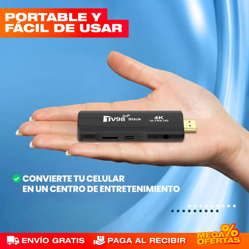 Decodificador Smart TV Android® con Control Remoto 4K