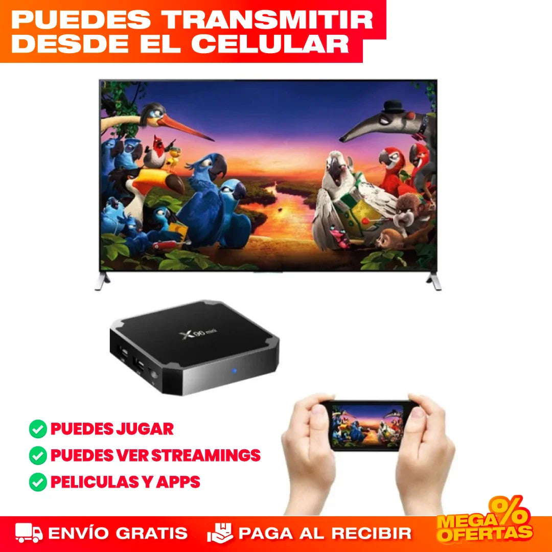 Decodificador Smart TV 4K X96 Mini® — Económico Android para Netflix y YouTube