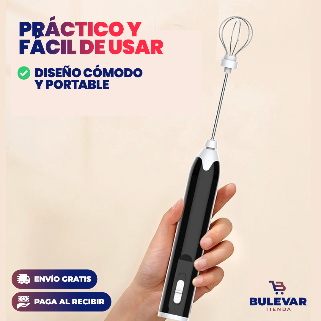 Espumador de Leche Eléctrico Recargable® — Capuchinos Cremosos en Casa