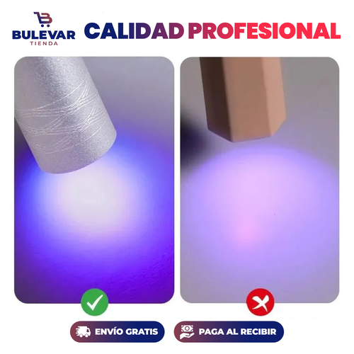 Lámpara LED UV Recargable para Uñas® — Secado Profesional de Esmalte Gel
