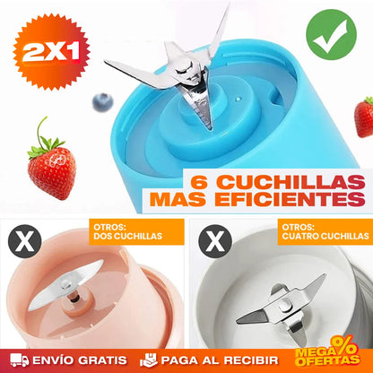 Licuadora Portátil Recargable® — Batidos en 30 Segundos | Promo 2x1