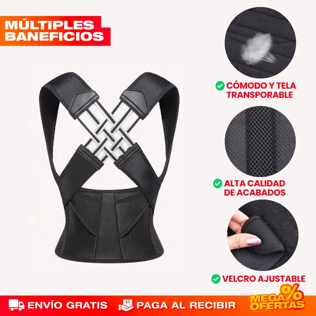 Corrector de Postura Ajustable® — Promo 2x1 Alivia Espalda y Joroba