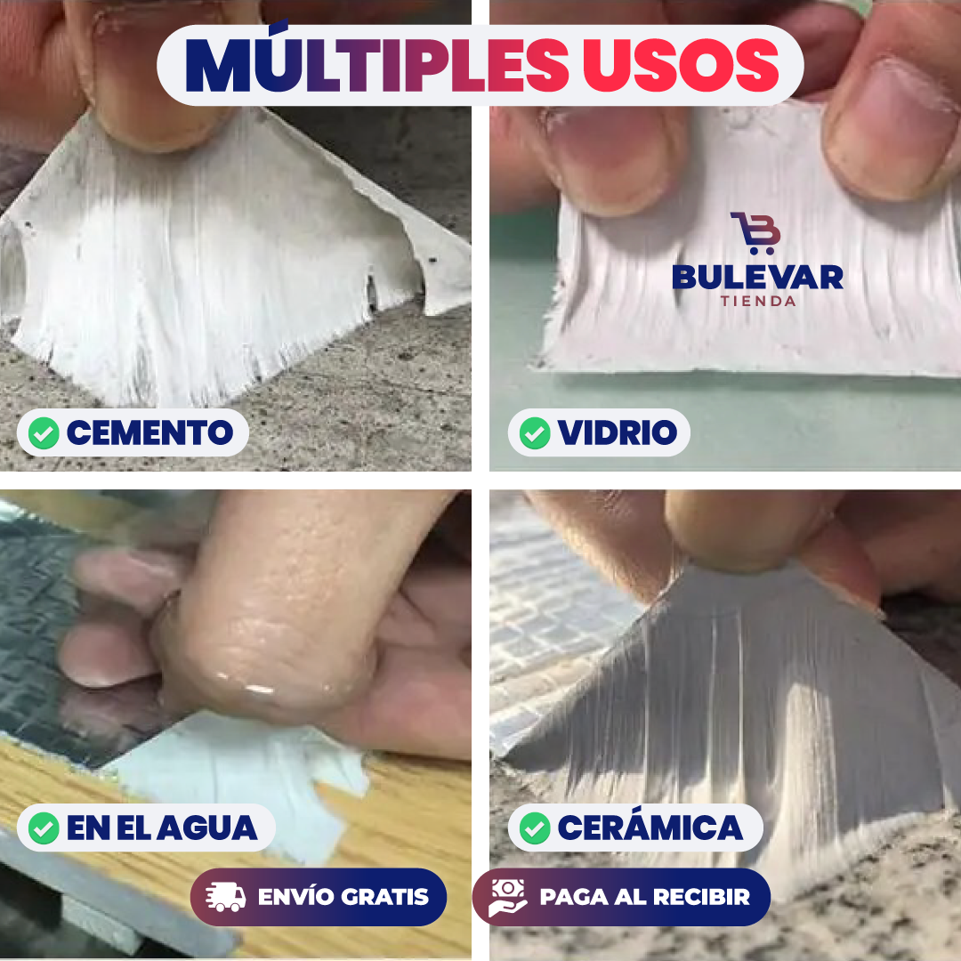 Cinta Impermeable Súper Adhesiva 30 Metros® — Repara Goteras y Fugas al Instante