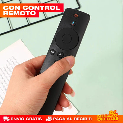 Decodificador Smart TV Android® con Control Remoto 4K