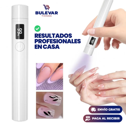 Lámpara LED UV Recargable para Uñas® — Secado Profesional de Esmalte Gel