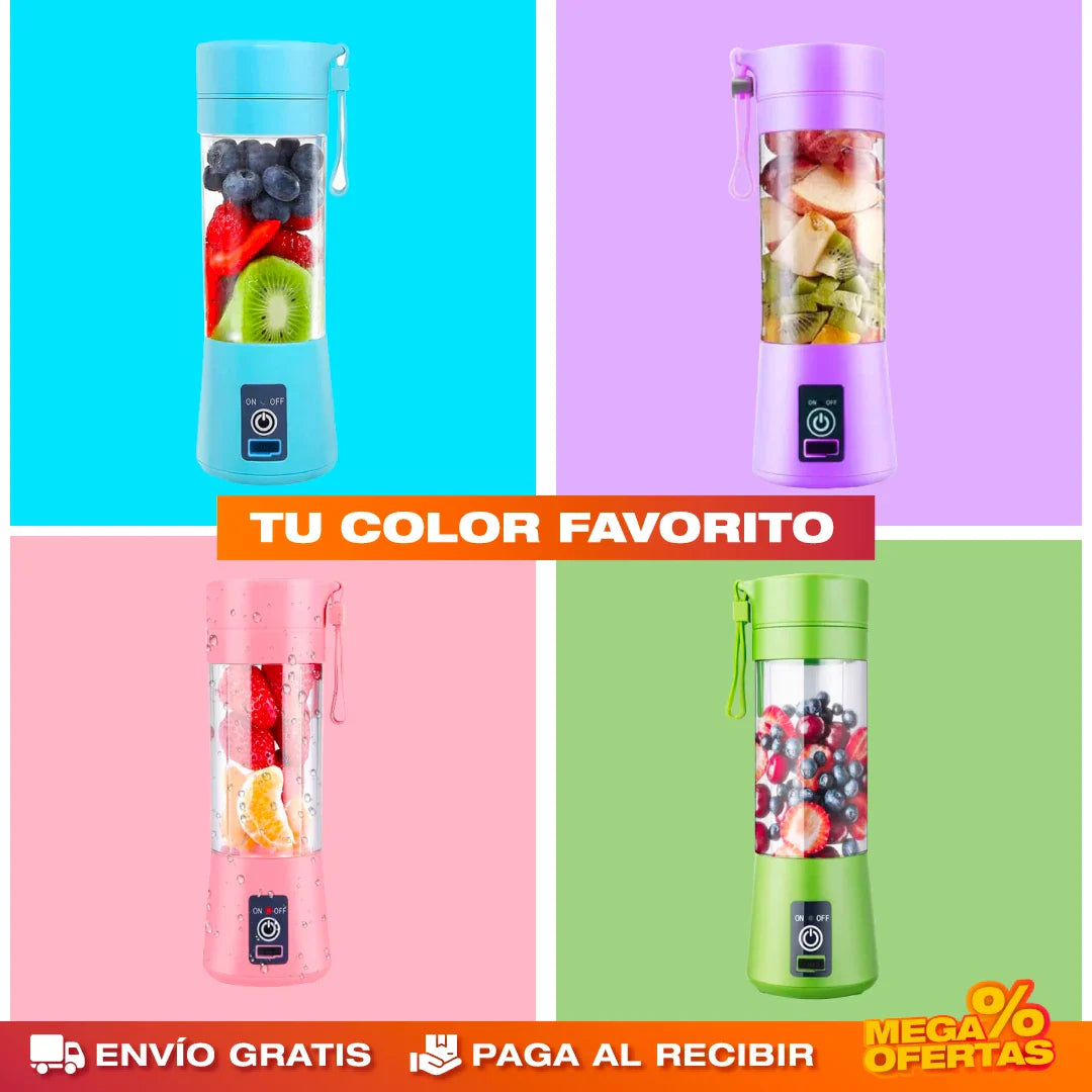 Licuadora Portátil Recargable® — Batidos en 30 Segundos | Promo 2x1