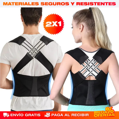 Corrector de Postura Ajustable® — Promo 2x1 Alivia Espalda y Joroba