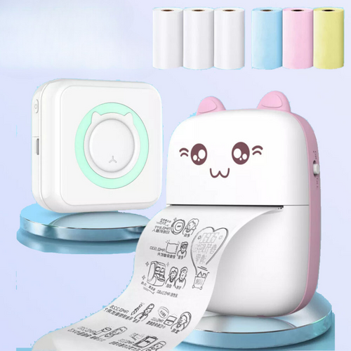 Mini Impresora Térmica Gatito® — Bluetooth Portátil sin Tinta