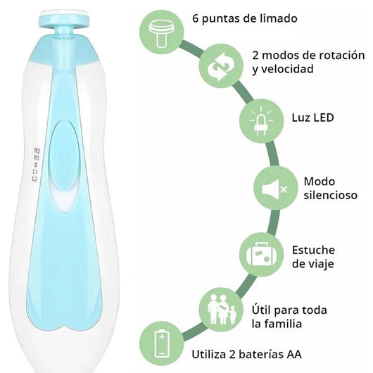 BabyPro ™️ - Cortauñas Eléctrico para Uñas de Bebé - Charliac Bolivia