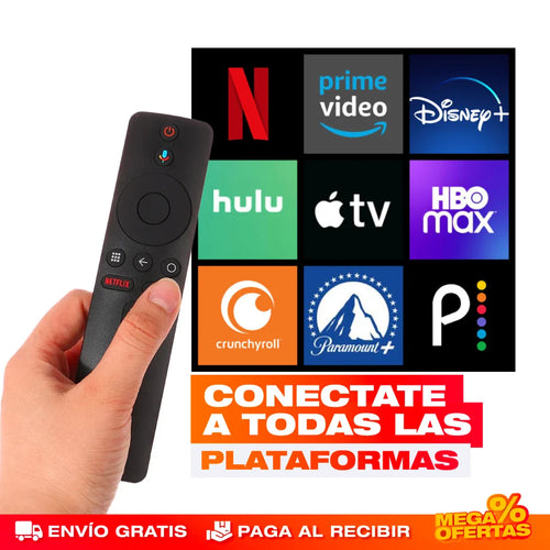 Decodificador Smart TV Android® con Control Remoto 4K