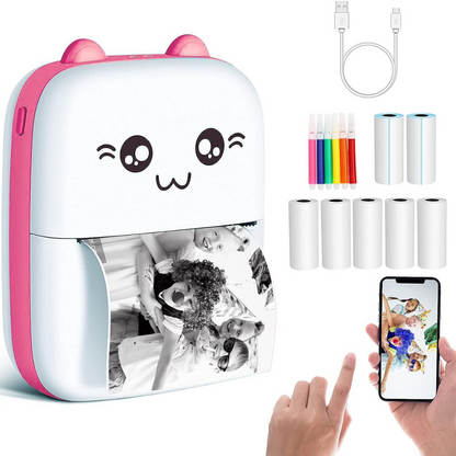 Mini Impresora Térmica Gatito® — Bluetooth Portátil sin Tinta