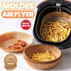 Moldes Pergamino Air Fryer 100 Unidades® — Antiadherente y Resistente al Calor