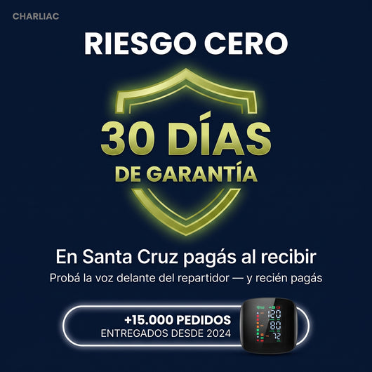 Tensiómetro Digital de Muñeca® — Voz en Español + Recargable USB-C