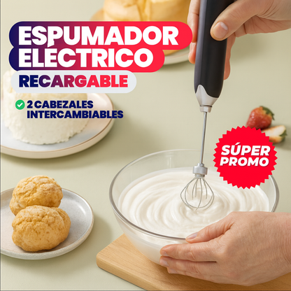 Espumador de Leche Eléctrico Recargable® — Capuchinos Cremosos en Casa
