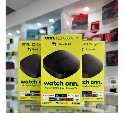Watch Onn TV Box 4K® — Google TV Oficial con Google Assistant