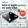 Balanza inteligente Bluetooth negra con app: mirá si bajás grasa, no solo kilos. 50% OFF, Bs 249, envío gratis y pago al recibir en Santa Cruz