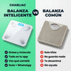 Comparativa balanza inteligente vs balanza común de aguja: grasa y músculo, app, guía y WhatsApp